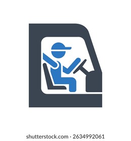 Dirigiendo el icono del futuro aislado en el fondo blanco