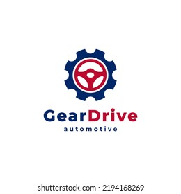 Steering Gear Drive Car Automotive Logo Stock Vector (Royalty Free ...