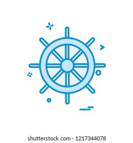 Steering icon design vector