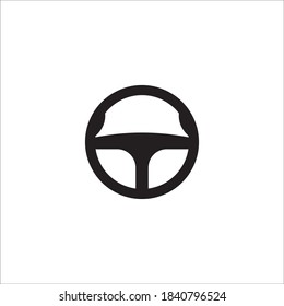 Steering icon logo, vector design illustration 