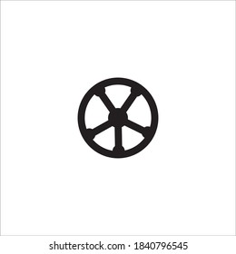 Steering icon logo, vector design illustration 