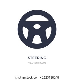 steering icon on white background. Simple element illustration from Transport concept. steering sign icon symbol design.