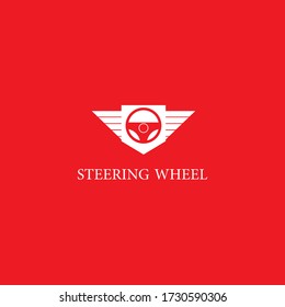 steering logo template vector icon design