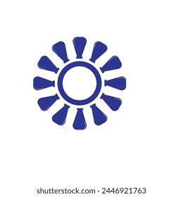 Logotipo minimalista de dirección o logotipo plano