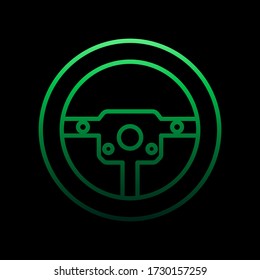steering nolan icon. Simple thin line, outline vector of motor sports icons for ui and ux, website or mobile application