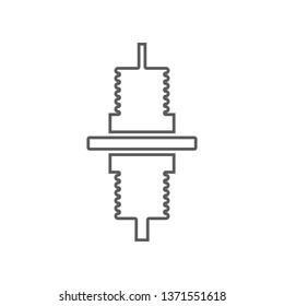 steering rod of the car icon. Element of Car repear for mobile concept and web apps icon. Outline, thin line icon for website design and development, app development