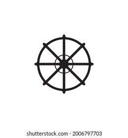 steering ship icon vector illustration template design