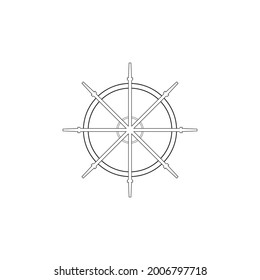 steering ship icon vector illustration template design