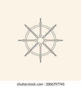 steering ship icon vector illustration template design