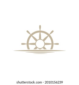 steering ship icon vector illustration template design