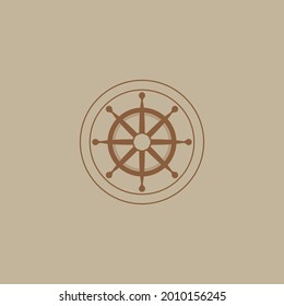 steering ship icon vector illustration template design