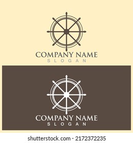 steering ship icon vector illustration template design