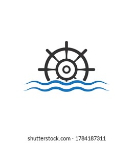 Diseño plano de la ilustración de la nave de dirección
