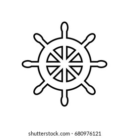 Steering Ship Logo Template