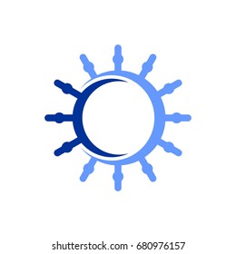 Steering Ship Logo Template