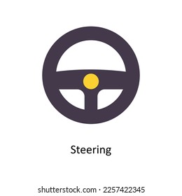 Steering vector Flat Icons. Simple stock illustration stock illustration