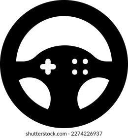 steering Vector illustration on a transparent background. Premium quality symbols. Glyph icons for concept and graphic design.