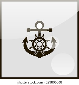 Steering Wheel and Anchor.