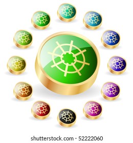 Steering wheel button set.
