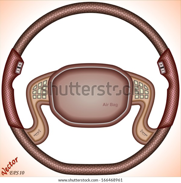 Steering Wheel of a car with\
air bag