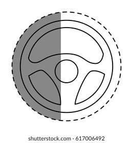 steering wheel car icon