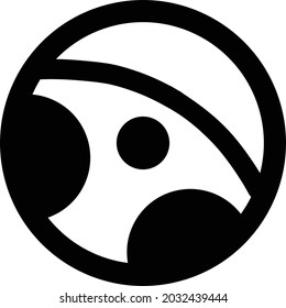 Diseño de iconos de la línea del vector de glifo del volante de la dirección