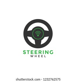Steering wheel graphic design template vector