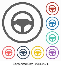 steering wheel icon