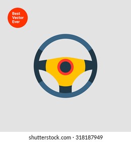 Steering wheel icon