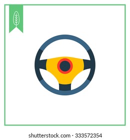 Steering wheel icon