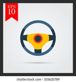 Steering wheel icon