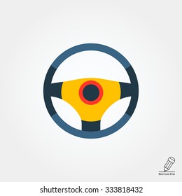 Steering wheel icon