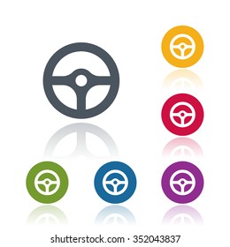 Steering wheel icon