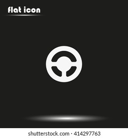 Steering wheel icon.