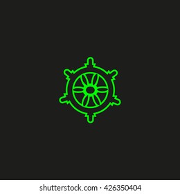 steering wheel. wheel. icon