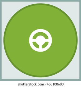 Steering wheel icon.