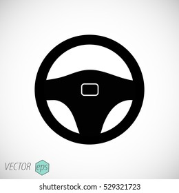 steering wheel icon. 