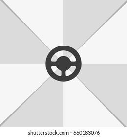 Steering wheel icon.