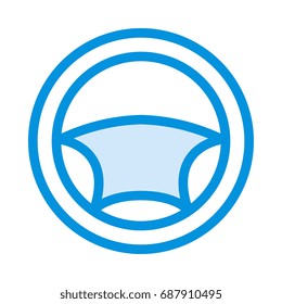 Steering wheel icon