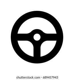 Steering Wheel Icon.