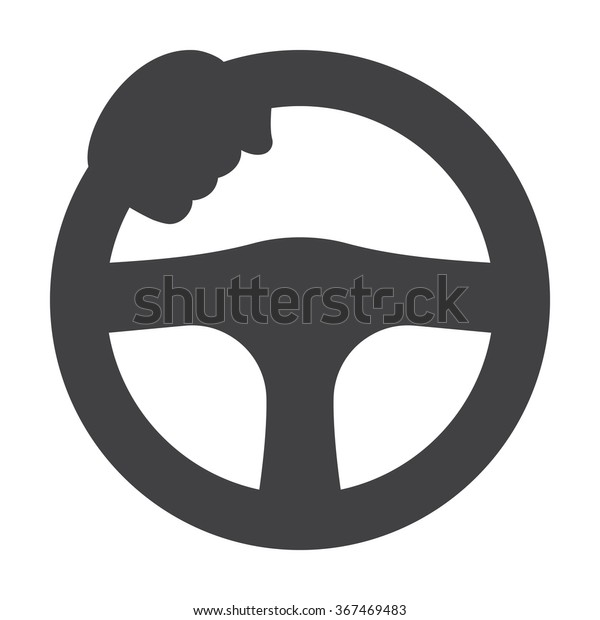 Steering wheel 
icon.
