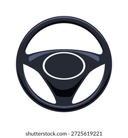 Ícone do volante. Ícone de vetor de volante de desenhos animados para web design