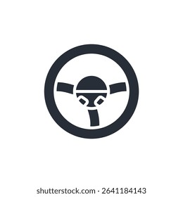 steering wheel icon collection .design style with background