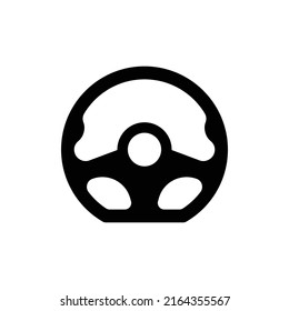 Steering wheel icon design isolated on white background