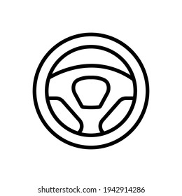 steering wheel icon design vector template