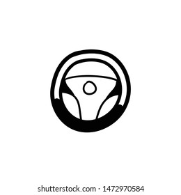 steering wheel icon doodle hand drawing 