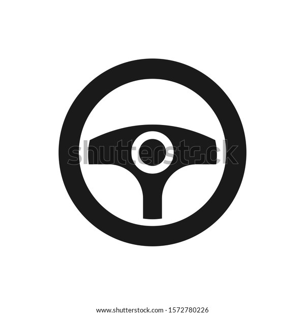 Steering wheel icon. Driving\
wheel, car steering illustration for perfect mobile and web UI\
design