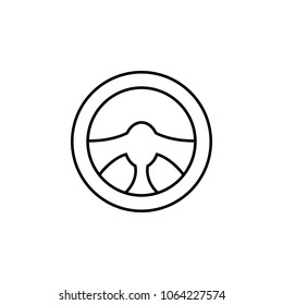steering wheel icon. Element of Car sales and repair for mobile concept and web apps. Thin line  icon for website design and development, app development. Premium icon on white background