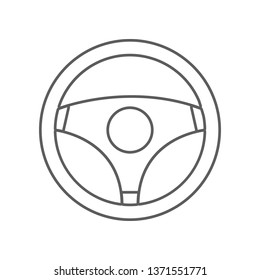 steering wheel icon. Element of Car repear for mobile concept and web apps icon. Outline, thin line icon for website design and development, app development