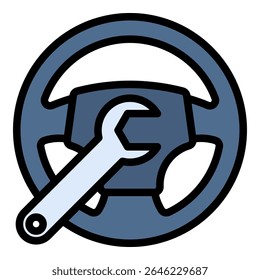 Lenkrad-Symbolelement für Design